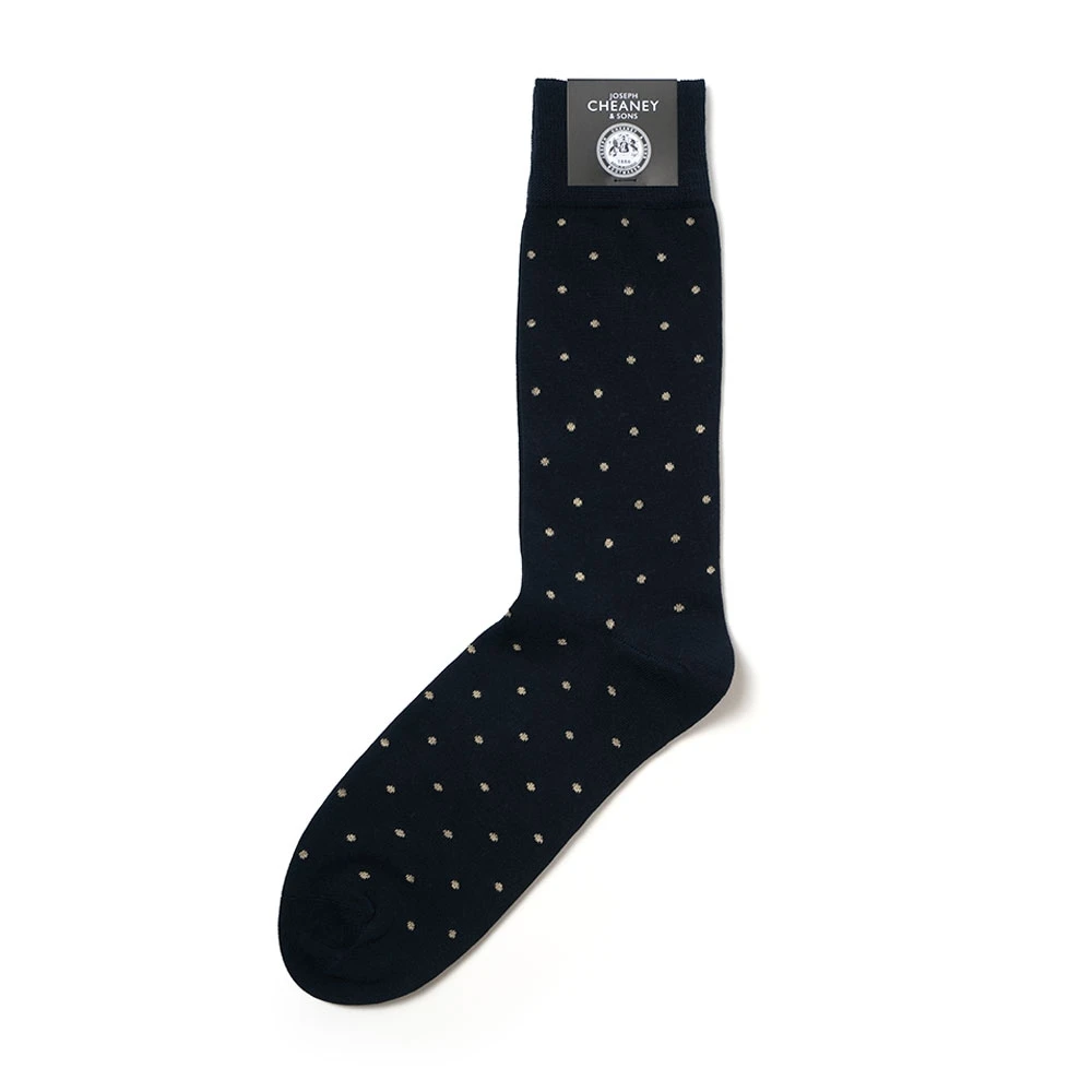 Corgi Spot Pattern Navy Mens Cotton Socks 1 Corgi Spot Pattern Navy Mens Cotton Socks