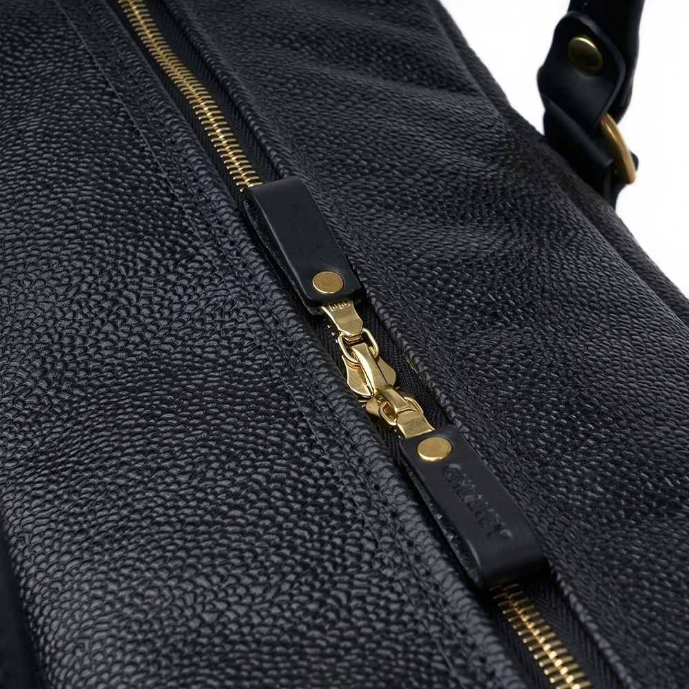 Croots X Cheaney Holdall In Black Grain Leather 3 Croots X Cheaney Holdall In Black Grain Leather - Image 3