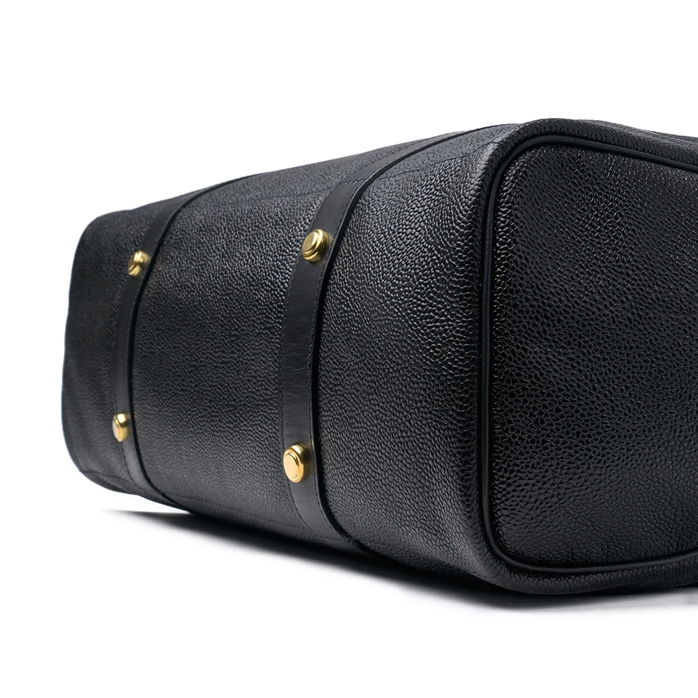 Croots X Cheaney Holdall In Black Grain Leather 4 Croots X Cheaney Holdall In Black Grain Leather - Image 4