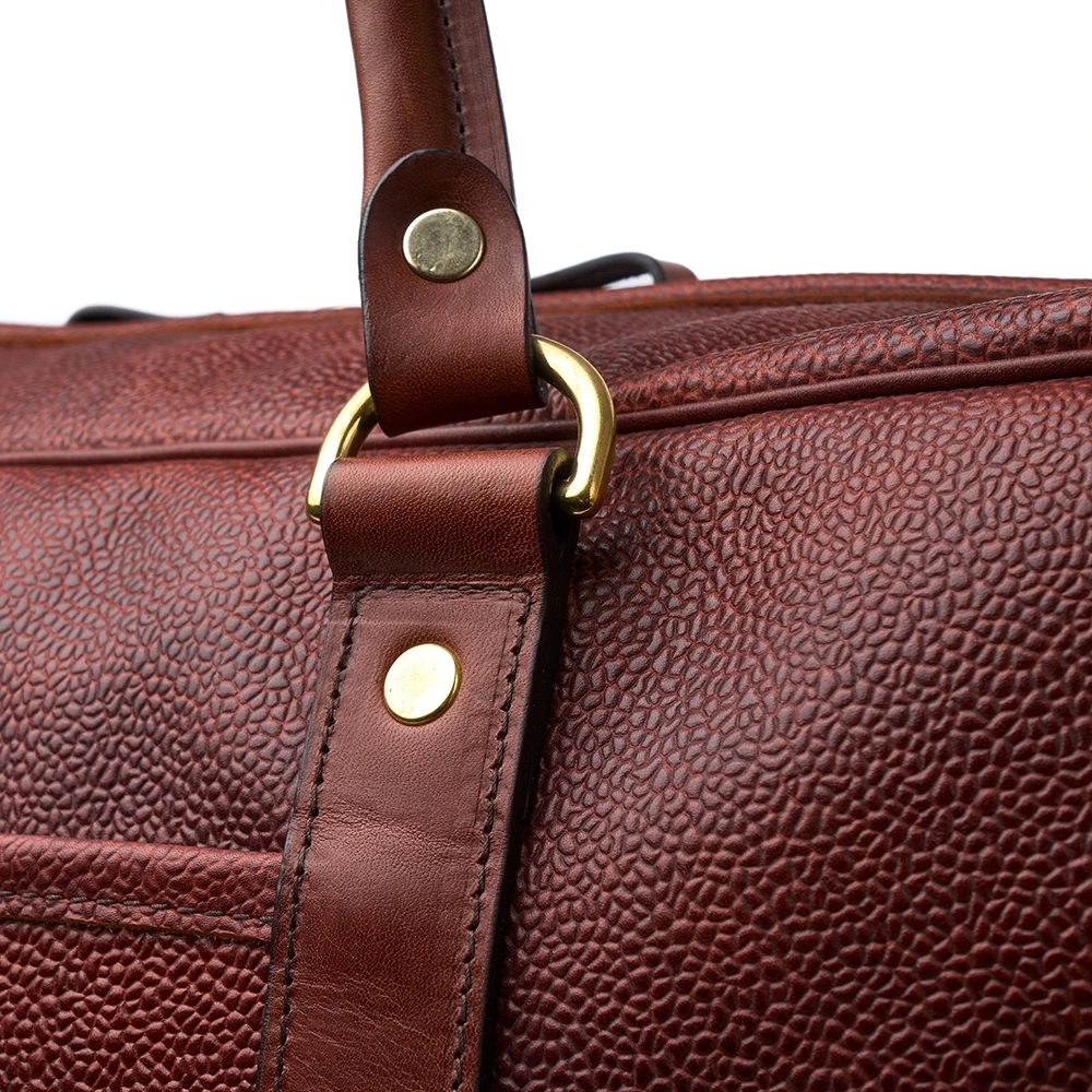 Croots X Cheaney Holdall In Mahogany Grain Leather 8 Croots X Cheaney Holdall In Mahogany Grain Leather - Image 8