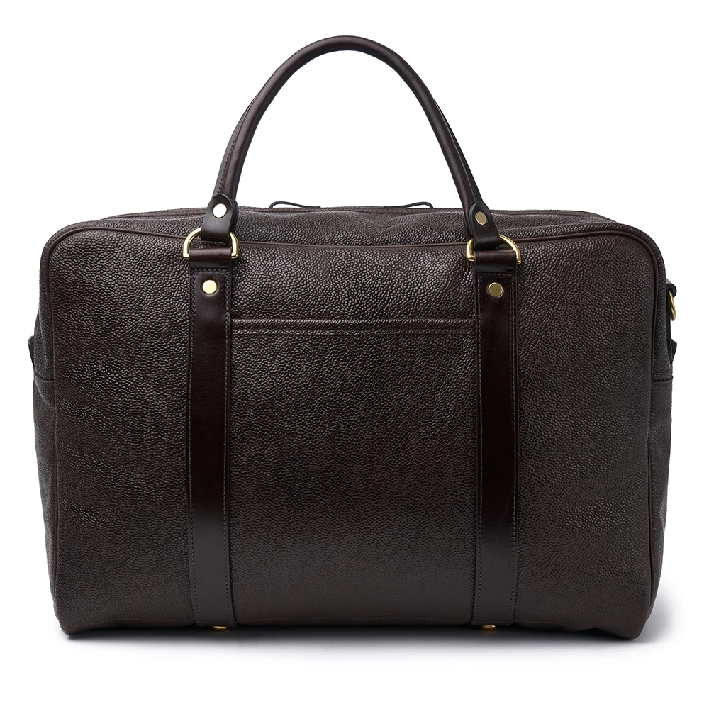 Croots X Cheaney Holdall In Walnut Grain Leather 2 Croots X Cheaney Holdall In Walnut Grain Leather - Image 2