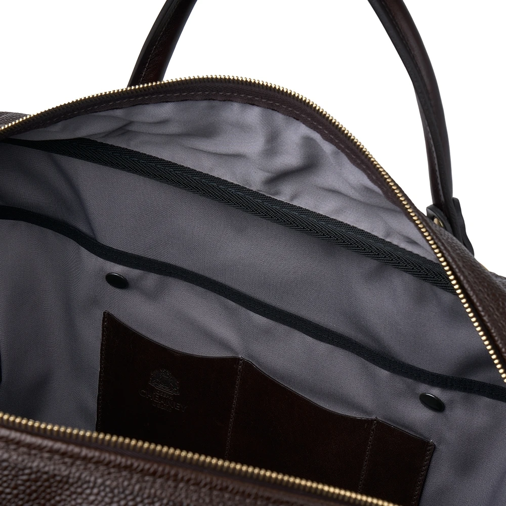 Croots X Cheaney Holdall In Walnut Grain Leather 3 Croots X Cheaney Holdall In Walnut Grain Leather - Image 3