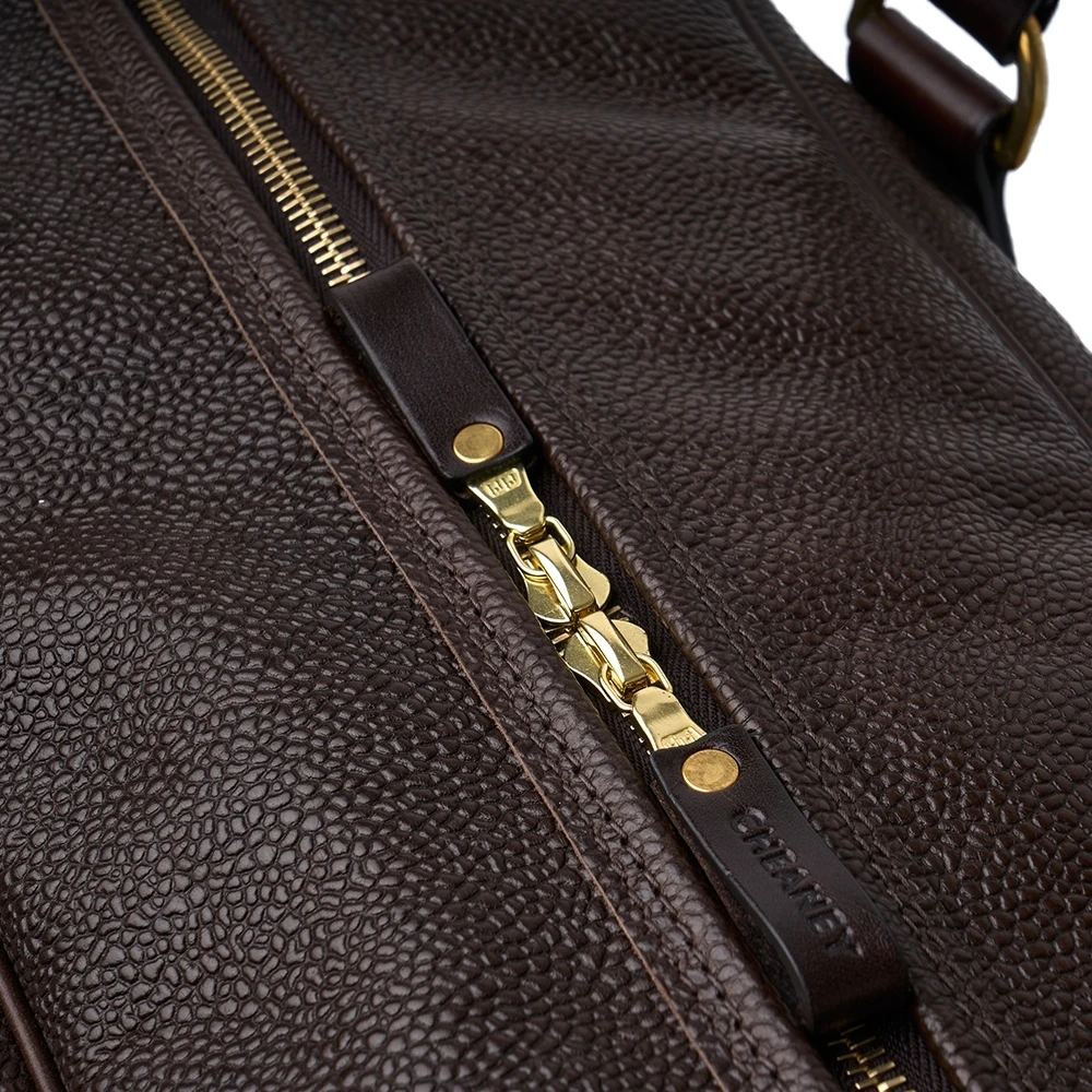 Croots X Cheaney Holdall In Walnut Grain Leather 5 Croots X Cheaney Holdall In Walnut Grain Leather - Image 5