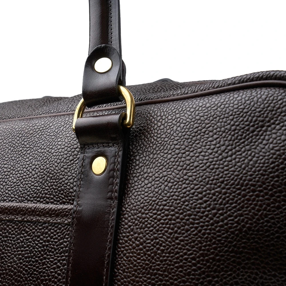 Croots X Cheaney Holdall In Walnut Grain Leather 8 Croots X Cheaney Holdall In Walnut Grain Leather - Image 8