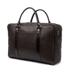 Croots X Cheaney Holdall In Walnut Grain Leather