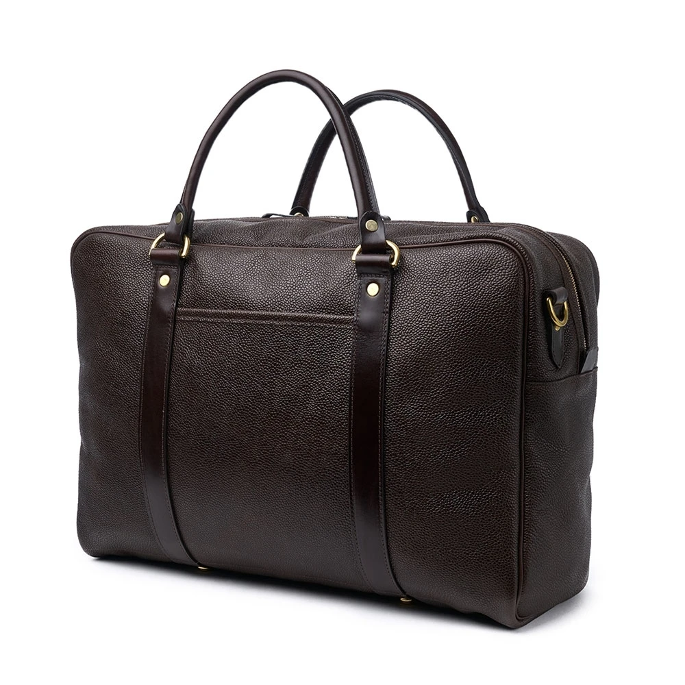 Croots X Cheaney Holdall In Walnut Grain Leather 1 Croots X Cheaney Holdall In Walnut Grain Leather