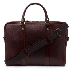 Croots X Cheaney Laptop Bag In Burgundy Grain Leather -Zeg Shoes Shop croots x cheaney laptop bag in burgundy grain leather p1644 11007 zoom