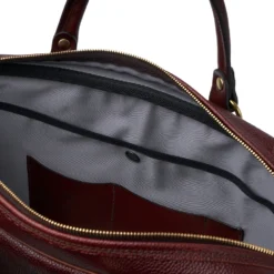 Croots X Cheaney Laptop Bag In Burgundy Grain Leather -Zeg Shoes Shop croots x cheaney laptop bag in burgundy grain leather p1644 11008 zoom