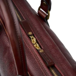 Croots X Cheaney Laptop Bag In Burgundy Grain Leather -Zeg Shoes Shop croots x cheaney laptop bag in burgundy grain leather p1644 11010 zoom
