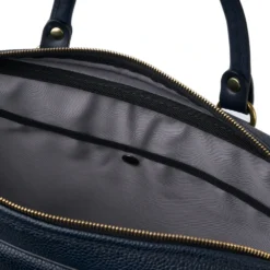 Croots X Cheaney Laptop Bag In Navy Grain Leather -Zeg Shoes Shop croots x cheaney laptop bag in navy grain leather p1641 11025 zoom