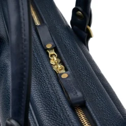 Croots X Cheaney Laptop Bag In Navy Grain Leather -Zeg Shoes Shop croots x cheaney laptop bag in navy grain leather p1641 11026 zoom