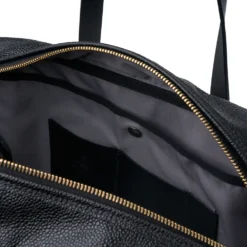 Croots X Cheaney Traveller Bag In Black Grain Leather -Zeg Shoes Shop croots x cheaney traveller bag in black grain leather p1645 11044 zoom