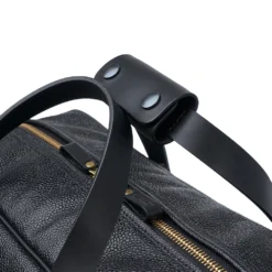 Croots X Cheaney Traveller Bag In Black Grain Leather -Zeg Shoes Shop croots x cheaney traveller bag in black grain leather p1645 11046 zoom