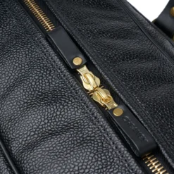 Croots X Cheaney Traveller Bag In Black Grain Leather -Zeg Shoes Shop croots x cheaney traveller bag in black grain leather p1645 11047 zoom