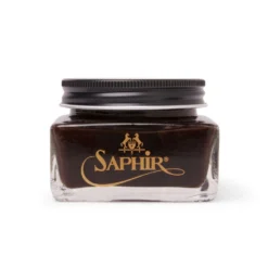 Saphir Creme Cuir Gras - Greasy Leather Cream - Dark Brown